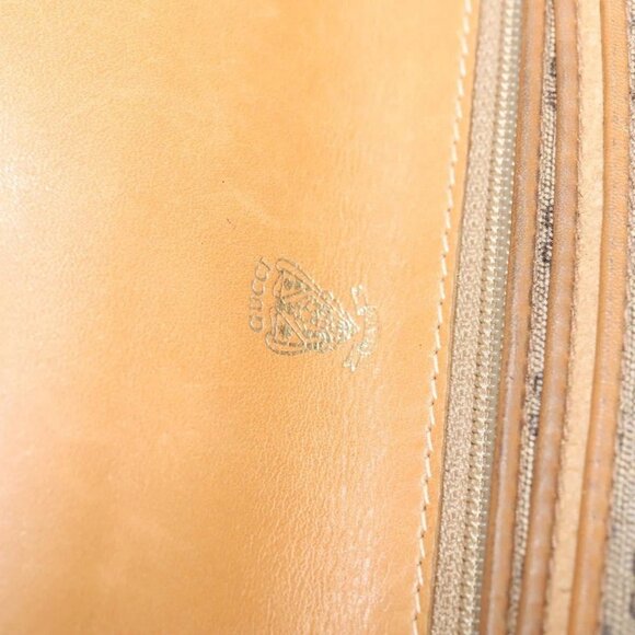 GUCCI Micro GG Supreme Shoulder Bag PVC Beige Gold - Picture 10 of 16